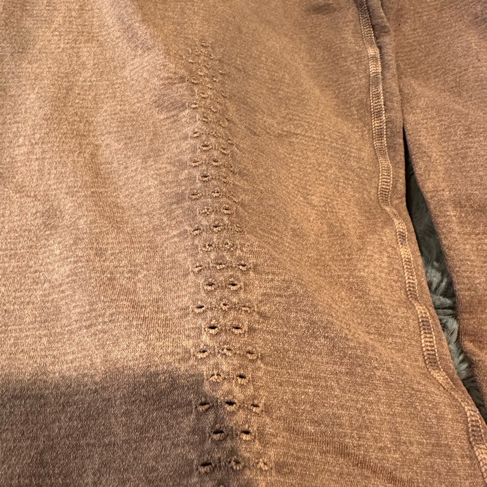 Free People -Mineral Wash Brown leggings size XL full length - Picture 7 of 9